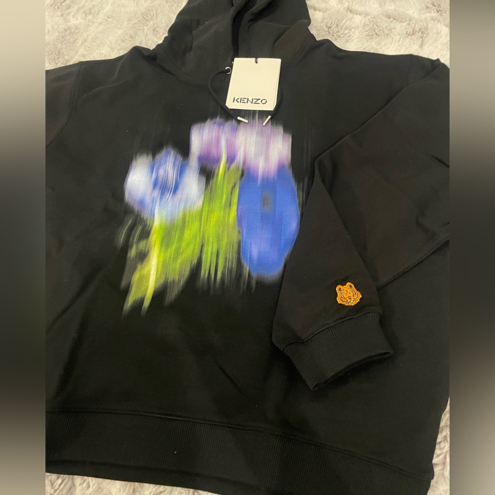 kenzo Rare Seasonal Graphic Hoodie Sz M NWT - Picture 6 of 10